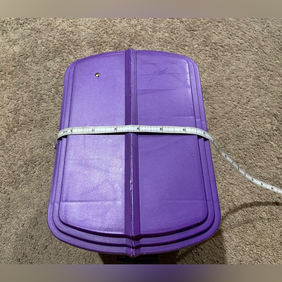 Vintage SASSABY MAKEUP CARRYING CASE Organizer Purple Model 102 Made In USA - Picture 15 of 15